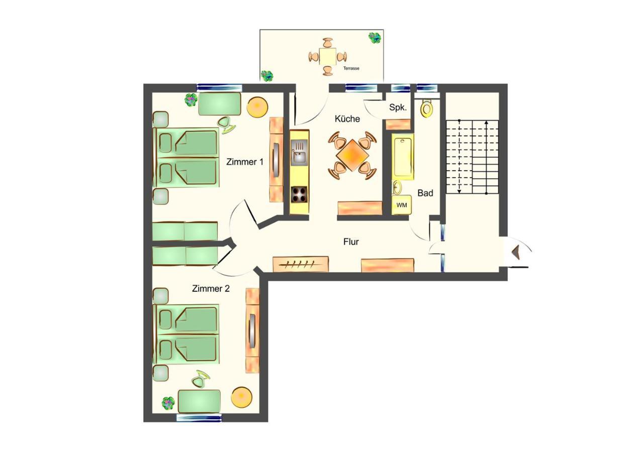Haus Sonnenschein Ferienwohnung Ole 塞巴特黑灵斯多夫 外观 照片